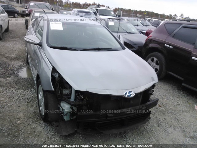 KMHEC4A43BA000699 - 2011 HYUNDAI SONATA HYBRID SILVER photo 1