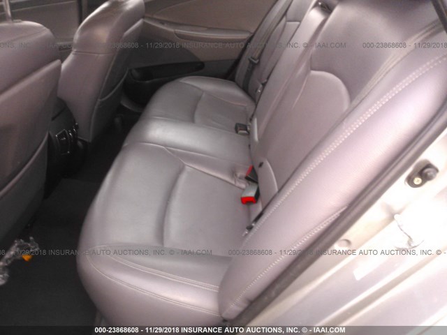 KMHEC4A43BA000699 - 2011 HYUNDAI SONATA HYBRID SILVER photo 8