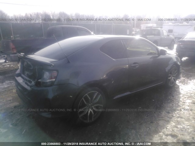 JTKJF5C70FJ009673 - 2015 TOYOTA SCION TC 灰色 照片 4