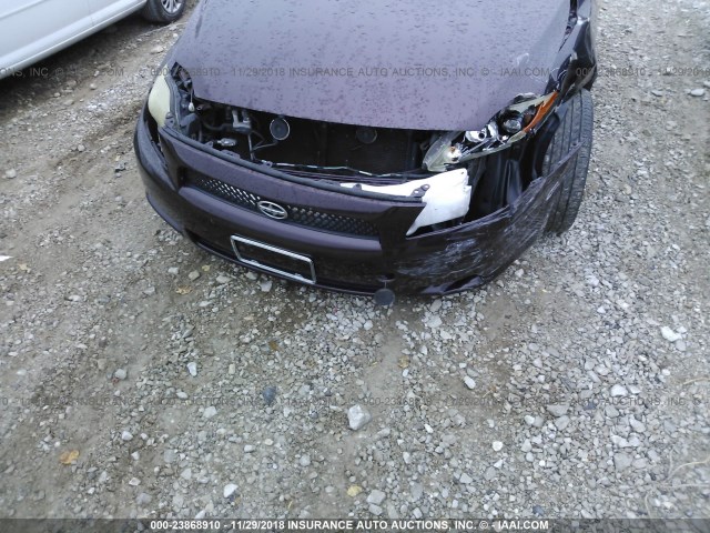JTKDE167280255055 - 2008 TOYOTA SCION TC მუქწითელი ფოტო 6