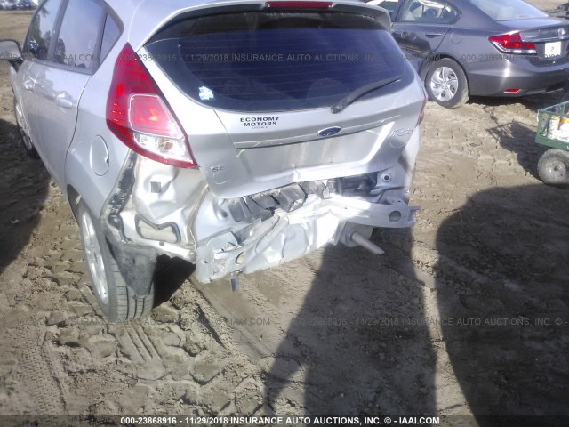 3FADP4EJ6FM130267 - 2015 FORD FIESTA SE SILVER photo 6