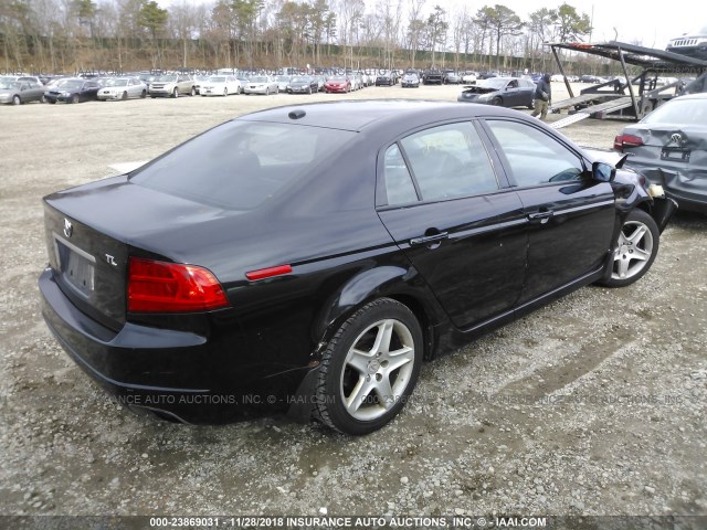 19UUA66225A051660 - 2005 ACURA TL BLACK photo 4