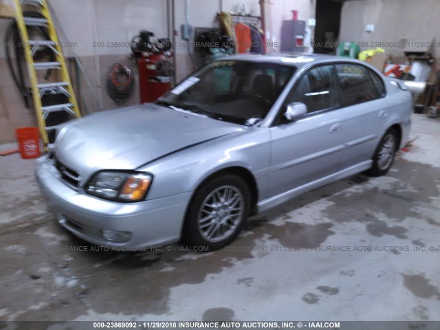 4S3BE645627215234 - 2002 SUBARU LEGACY GT SILVER photo 2