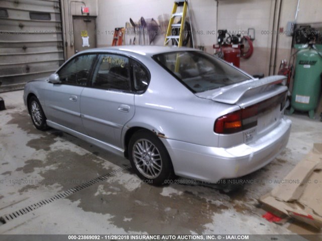 4S3BE645627215234 - 2002 SUBARU LEGACY GT SILVER photo 3