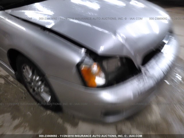 4S3BE645627215234 - 2002 SUBARU LEGACY GT SILVER photo 6