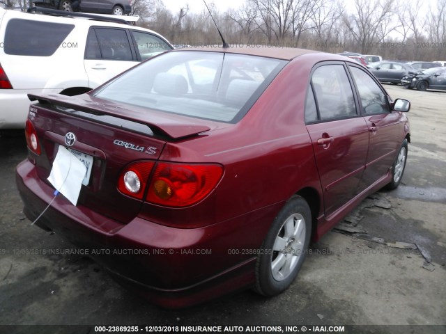 1NXBR32E23Z177358 - 2003 TOYOTA COROLLA CE/LE/S RED photo 4