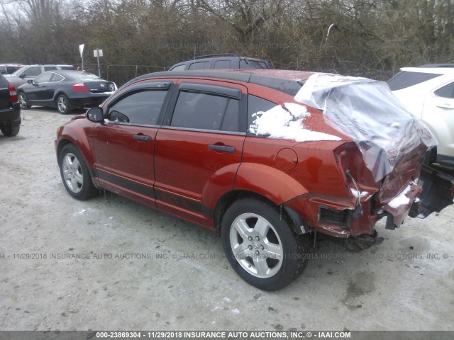 1B3HB48B78D764489 - 2008 DODGE CALIBER SXT ORANGE photo 3