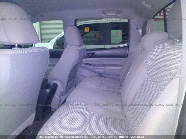 5TFJU4GN4EX057558 - 2014 TOYOTA TACOMA DOUBLE CAB PRERUNNER SILVER photo 8