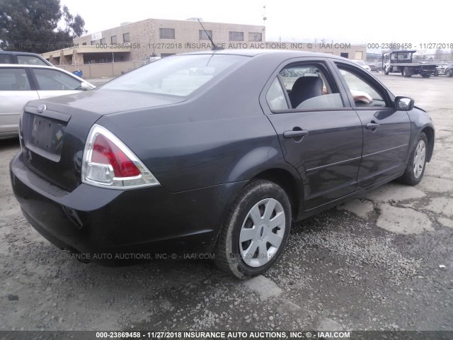 3FAHP06Z87R132637 - 2007 FORD FUSION S GRAY photo 4