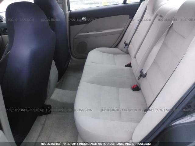 3FAHP06Z87R132637 - 2007 FORD FUSION S GRAY photo 8