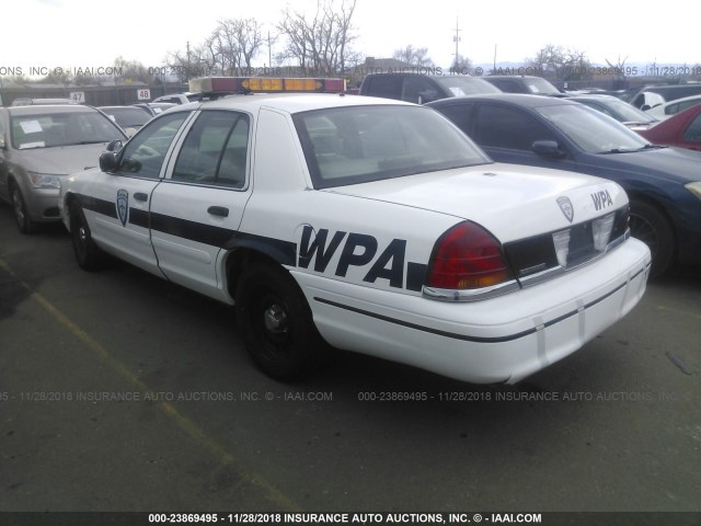 2FAFP71W5XX181521 - 1999 FORD CROWN VICTORIA POLICE INTERCEPTOR WHITE photo 3