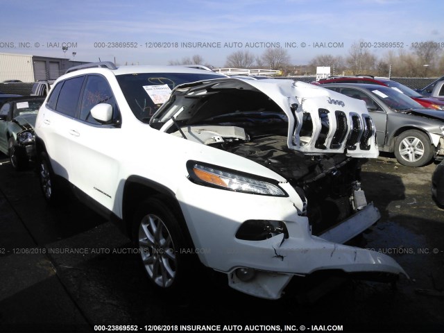 1C4PJLCS8FW643034 - 2015 JEEP CHEROKEE LATITUDE WHITE photo 1