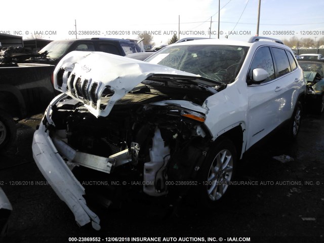 1C4PJLCS8FW643034 - 2015 JEEP CHEROKEE LATITUDE WHITE photo 2