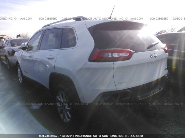 1C4PJLCS8FW643034 - 2015 JEEP CHEROKEE LATITUDE WHITE photo 3