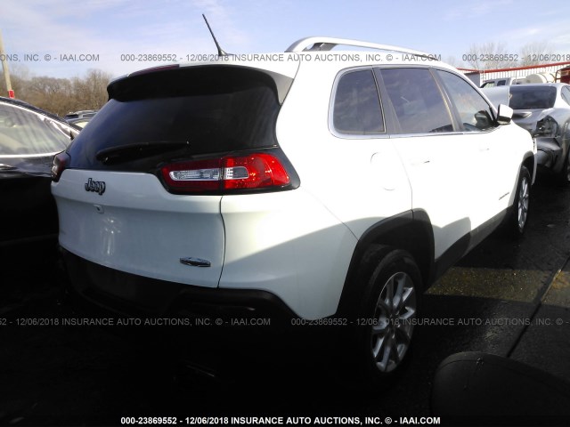 1C4PJLCS8FW643034 - 2015 JEEP CHEROKEE LATITUDE WHITE photo 4