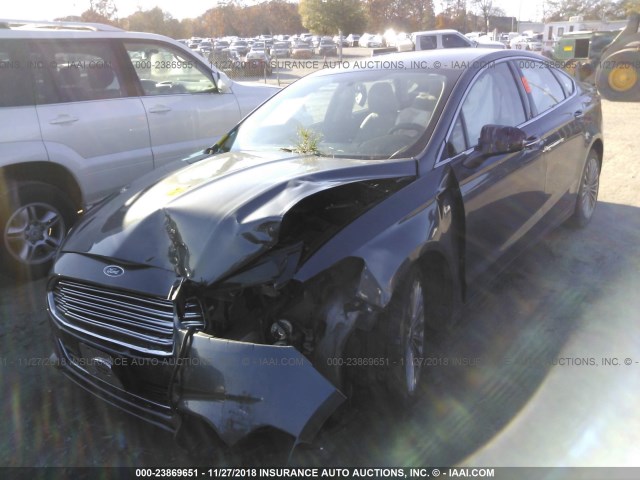 3FA6P0D98FR172452 - 2015 FORD FUSION TITANIUM GRAY photo 2