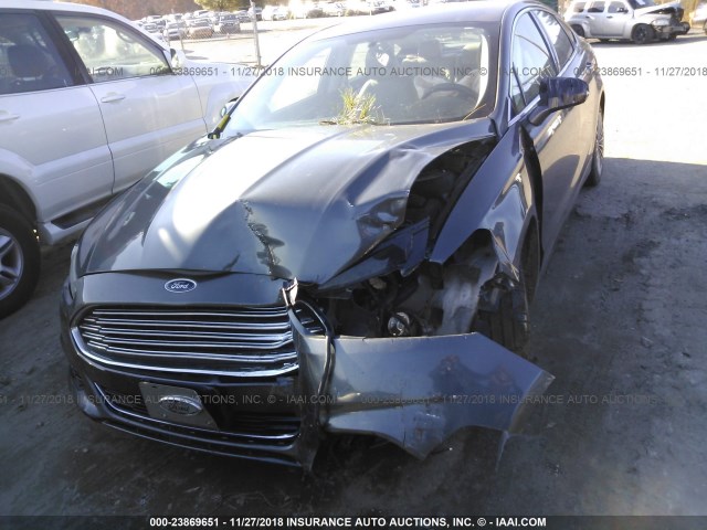 3FA6P0D98FR172452 - 2015 FORD FUSION TITANIUM GRAY photo 6