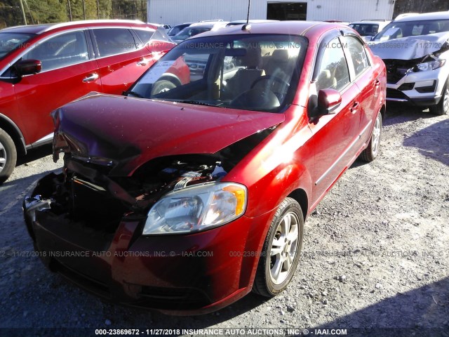 KL1TD5DE3AB073896 - 2010 CHEVROLET AVEO LS/LT BURGUNDY photo 2