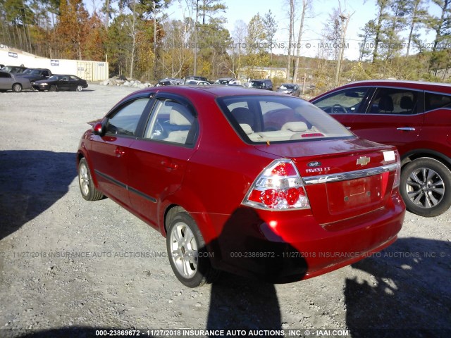 KL1TD5DE3AB073896 - 2010 CHEVROLET AVEO LS/LT BURGUNDY photo 3