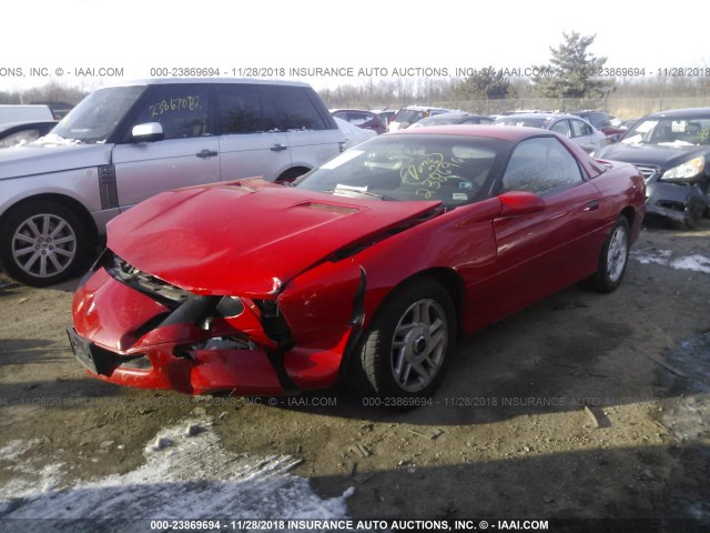 2G1FP22K5T2160418 - 1996 CHEVROLET CAMARO RS RED photo 2