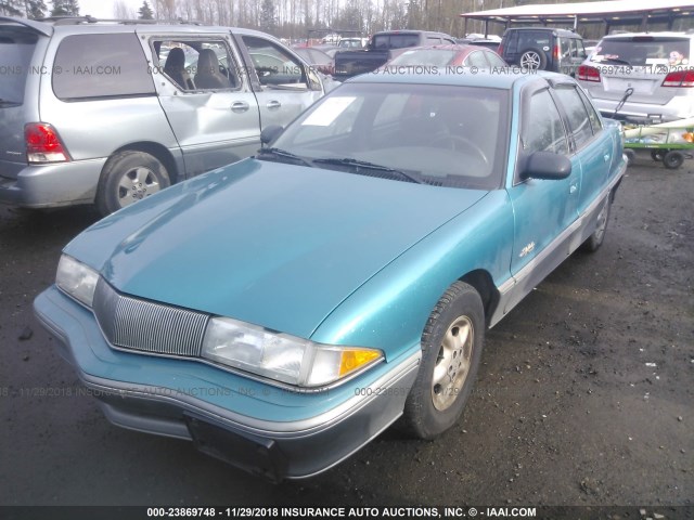 1G4NV55M5SC452796 - 1995 BUICK SKYLARK GRAN SPORT/CUSTOM/LIMITED TURQUOISE photo 2