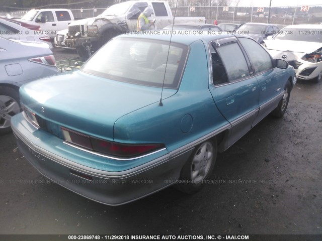 1G4NV55M5SC452796 - 1995 BUICK SKYLARK GRAN SPORT/CUSTOM/LIMITED TURQUOISE photo 4