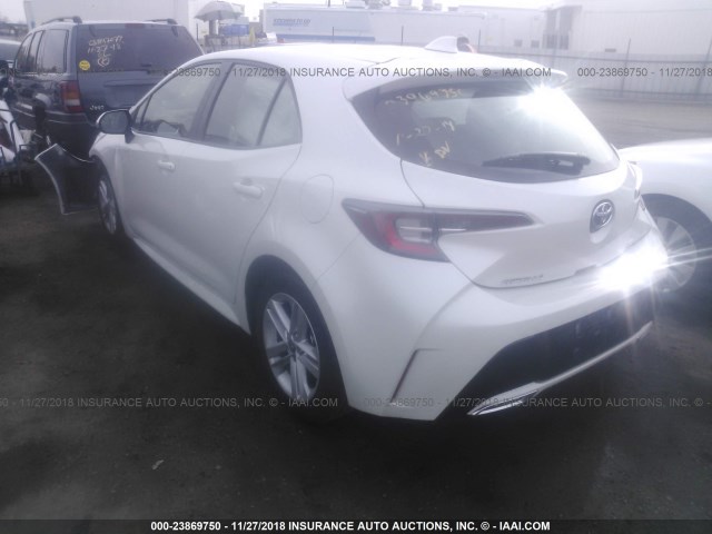 JTNK4RBE8K3008287 - 2019 TOYOTA COROLLA SE/XSE WHITE photo 3