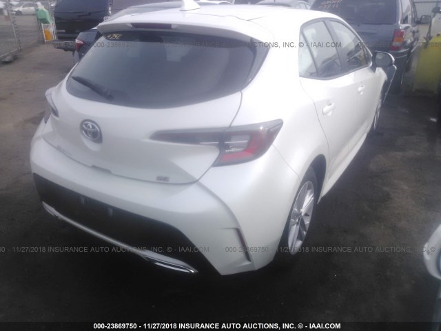 JTNK4RBE8K3008287 - 2019 TOYOTA COROLLA SE/XSE WHITE photo 4