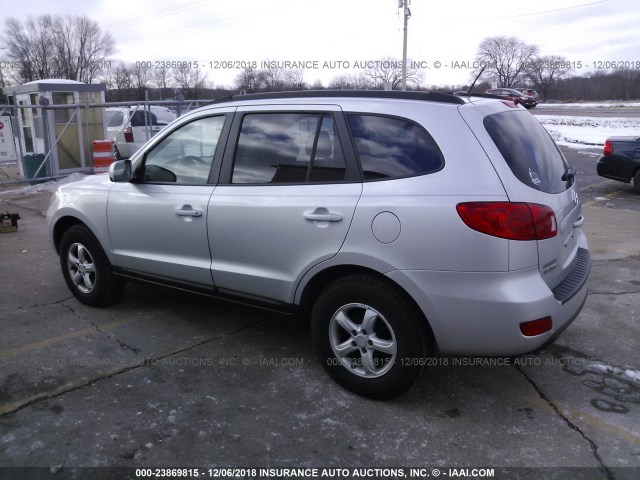 5NMSG73D08H156031 - 2008 HYUNDAI SANTA FE GLS SILVER photo 3