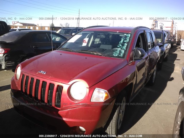 1J4NT4FBXAD578334 - 2010 JEEP COMPASS SPORT RED photo 2