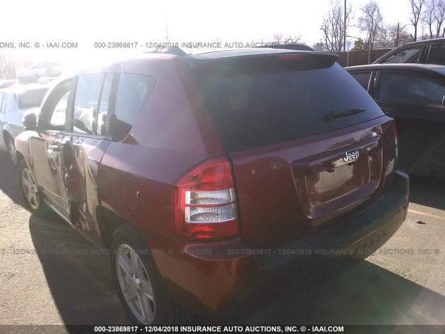 1J4NT4FBXAD578334 - 2010 JEEP COMPASS SPORT RED photo 3