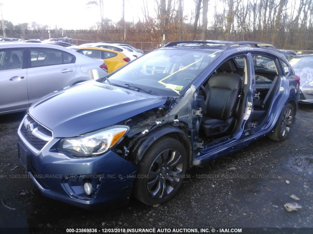 JF1GPAS61D2806057 - 2013 SUBARU IMPREZA SPORT LIMITED BLUE photo 2