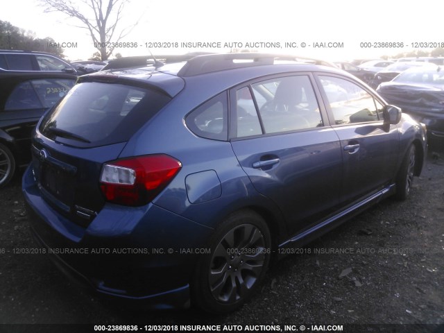 JF1GPAS61D2806057 - 2013 SUBARU IMPREZA SPORT LIMITED BLUE photo 4