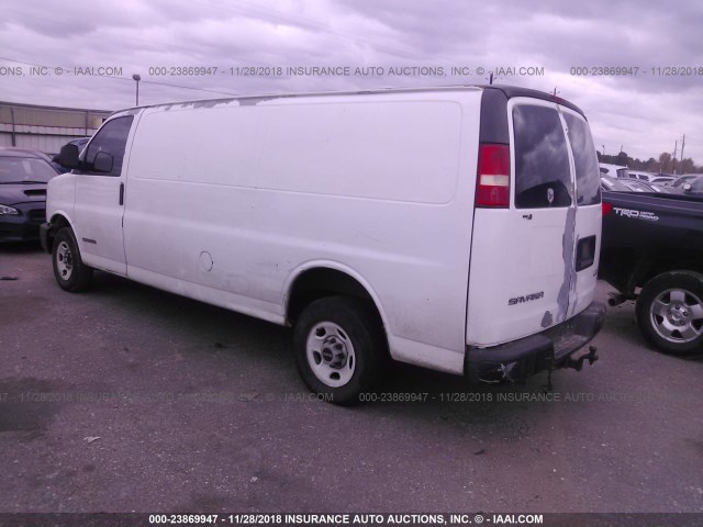 1GTGG29V951228732 - 2005 GMC SAVANA G2500 WHITE photo 3