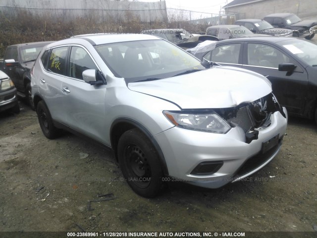 5N1AT2MV9EC867752 - 2014 NISSAN ROGUE S/SL/SV SILVER photo 1