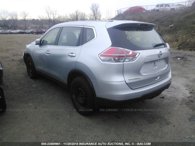 5N1AT2MV9EC867752 - 2014 NISSAN ROGUE S/SL/SV SILVER photo 3