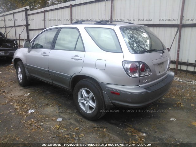 JTJGF10U020122220 - 2002 LEXUS RX 300 GRAY photo 3