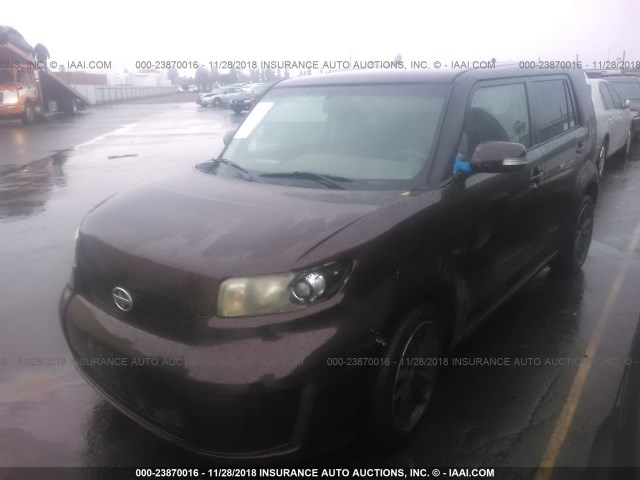 JTLKE50E381023530 - 2008 TOYOTA SCION XB Bənövşəyi foto 2