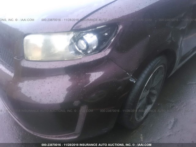 JTLKE50E381023530 - 2008 TOYOTA SCION XB Bənövşəyi foto 6