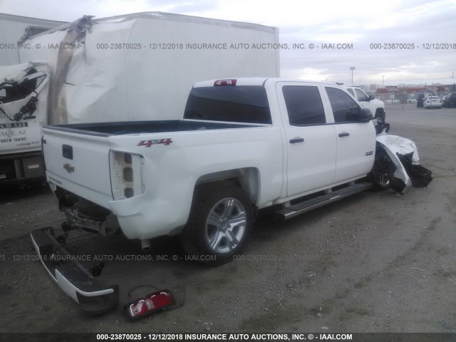 3GCUKPEC5JG349482 - 2018 CHEVROLET SILVERADO K1500 CUSTOM WHITE photo 4