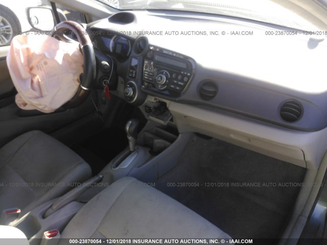 JHMZE2H54AS029221 - 2010 HONDA INSIGHT LX GRAY photo 5