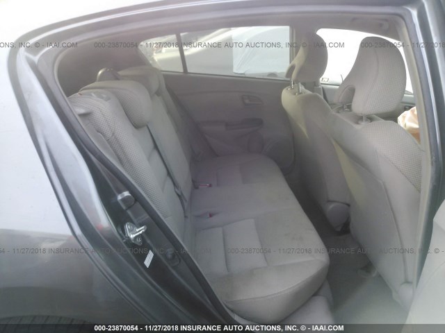 JHMZE2H54AS029221 - 2010 HONDA INSIGHT LX GRAY photo 8