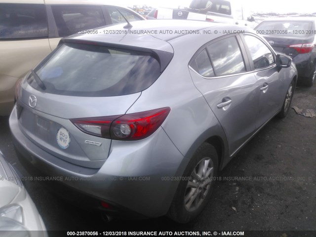 JM1BM1L77G1327740 - 2016 MAZDA 3 TOURING GRAY photo 4