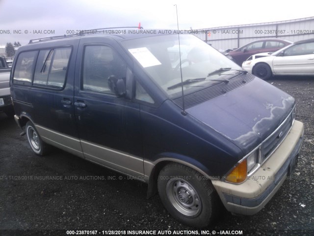 1FMDA11U7KZB78584 - 1989 FORD AEROSTAR Dark Blue photo 1