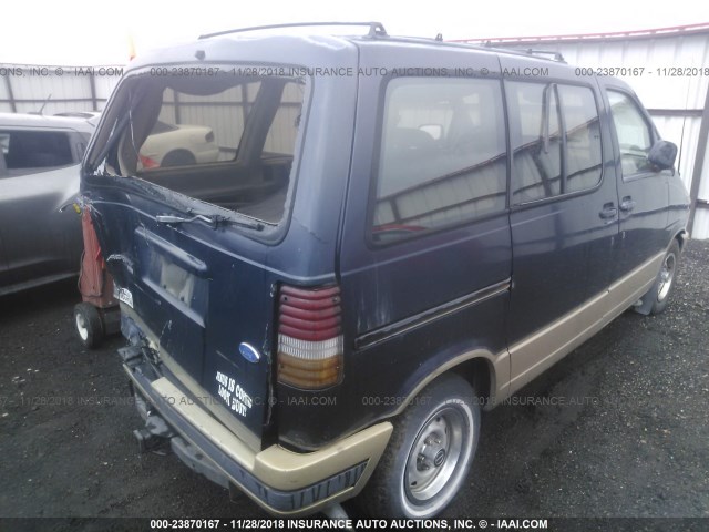 1FMDA11U7KZB78584 - 1989 FORD AEROSTAR Dark Blue photo 4