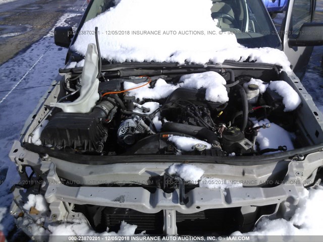 1FMEU73E67UA71776 - 2007 FORD EXPLORER XLT SILVER photo 10