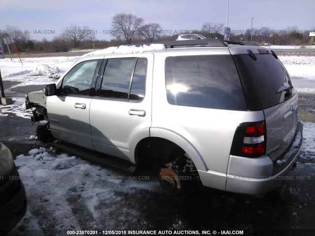 1FMEU73E67UA71776 - 2007 FORD EXPLORER XLT SILVER photo 3