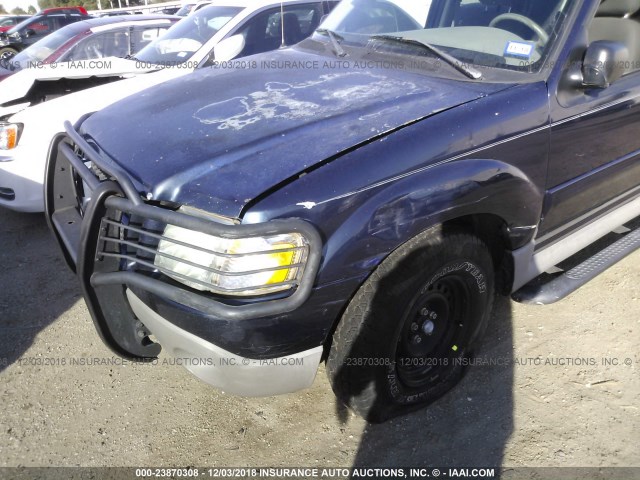 1FMZU67E43UA18526 - 2003 FORD EXPLORER SPORT TR  BLUE photo 6