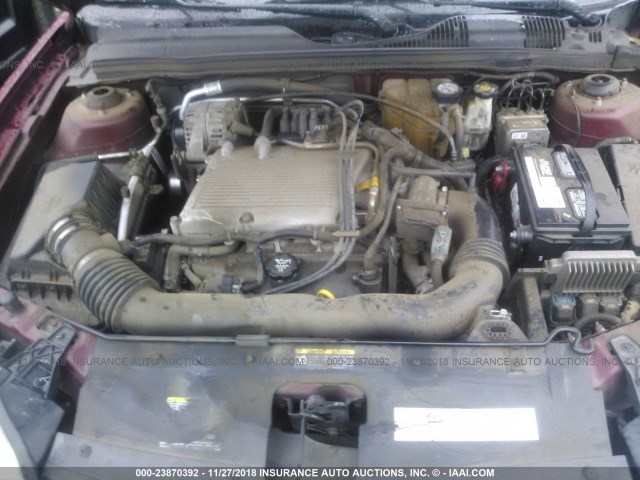 1G1ZT54865F181579 - 2005 CHEVROLET MALIBU LS RED photo 10