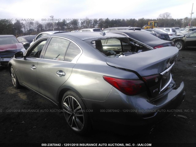 JN1BV7AR8EM697887 - 2014 INFINITI Q50 PREMIUM/SPORT GRAY photo 3